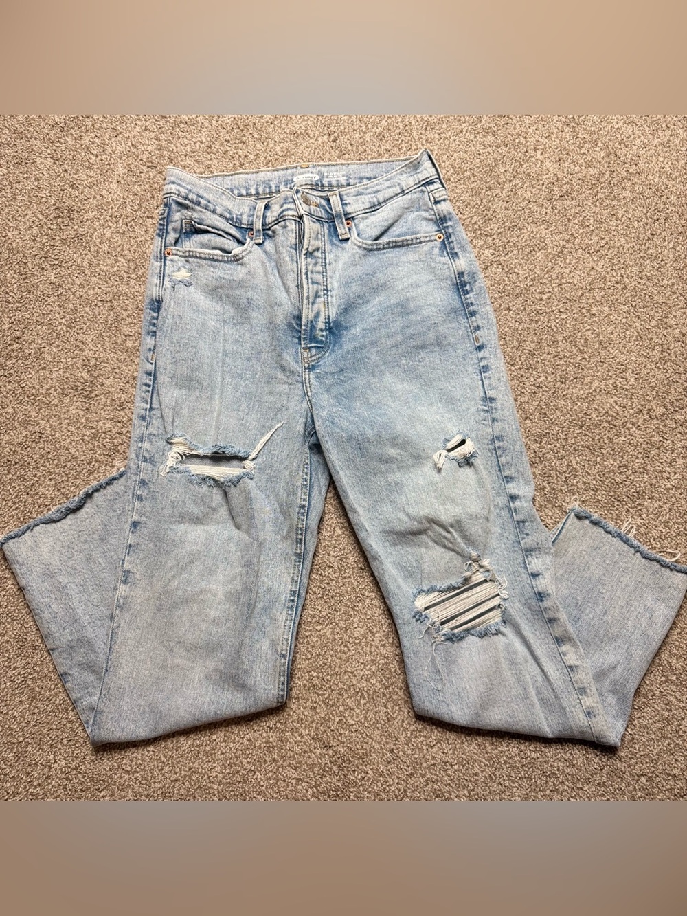 Old navy sky high straight jean